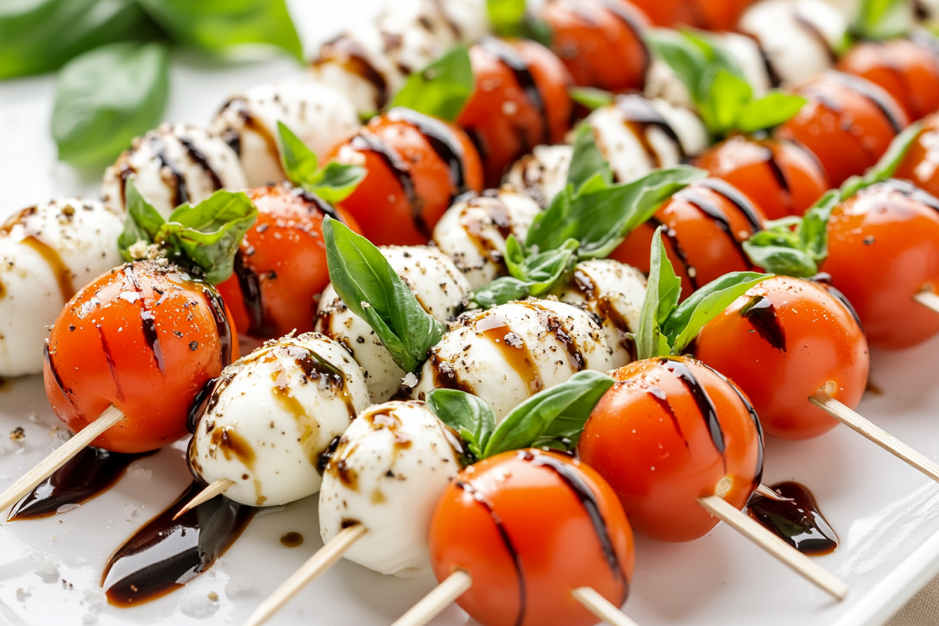 Caprese Salad Bites with Balsamic Glaze