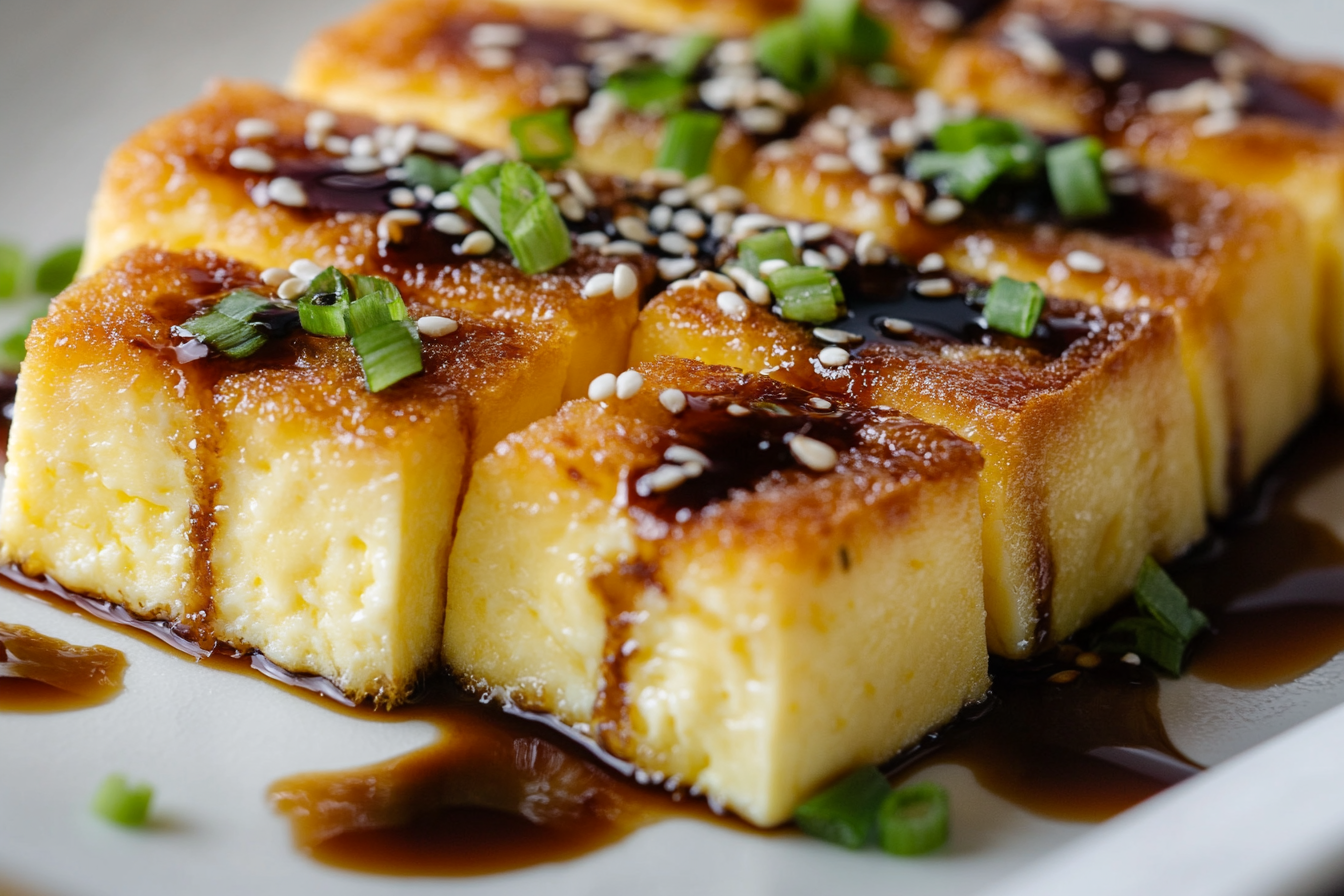 Japanese Tamago Bites with Soy Reduction