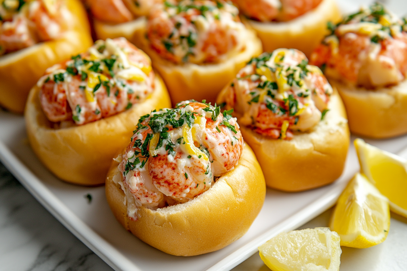 Mini Lobster Roll Bites with Tarragon Mayo