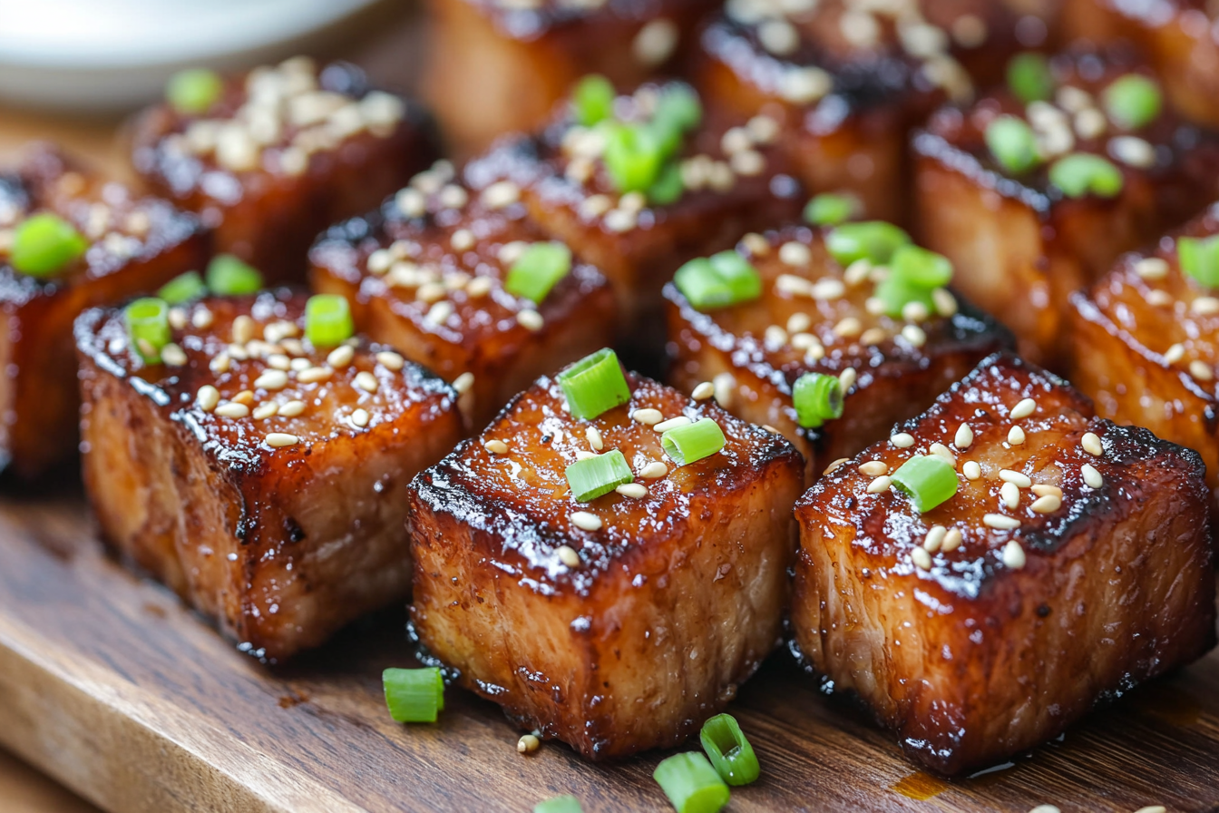 Teriyaki Pork Belly Cubes