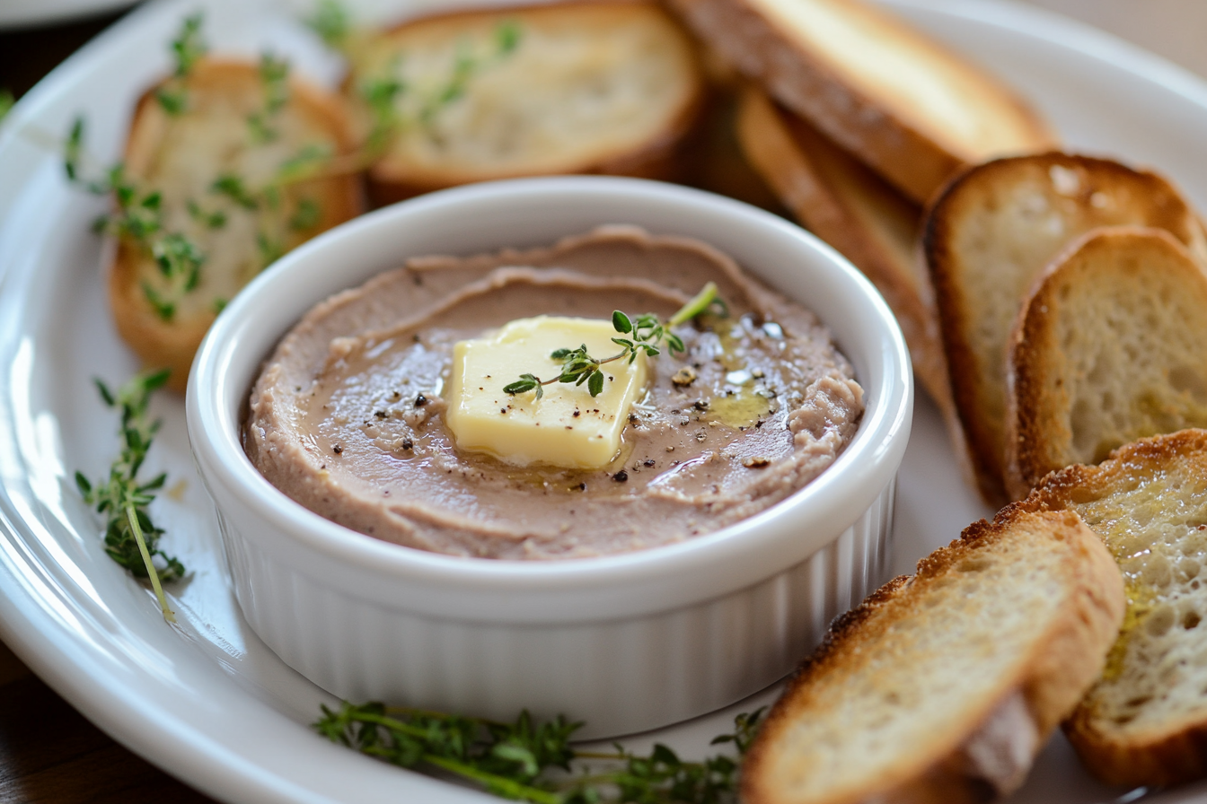 Truffle-Infused Chicken Liver Pâté on Toast Points