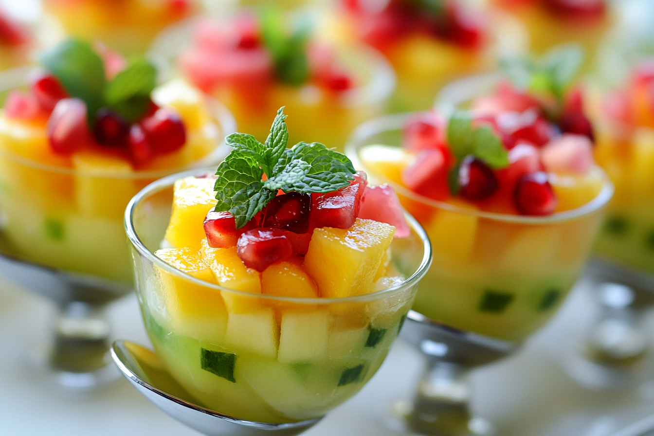 Exotic Fruit Ceviche with Lime and Mint